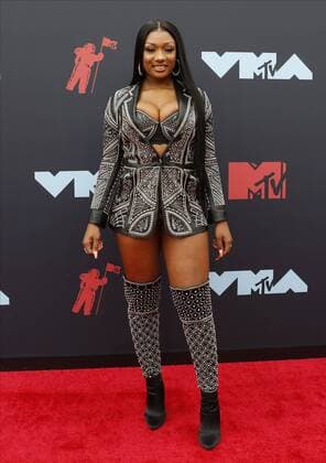 Megan Thee Stallion arrives on the red carpet at the 36th annual MTV Video Music Awards at the Prudential Center in Newark, NJ on Monday, August 26, 2019.  NJP20190826105 JOHNxANGELILLO