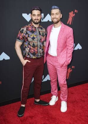 NEWARK, NJ - AUG 26: Lance Bass (R) and husband Michael TurchinÊattend the 2019 MTV Video Music Awards at Prudential Center on August 26, 2019 in Newark, New Jersey. Photo: imageSPACE MediaPunch Copyright: ximageSPACEx
