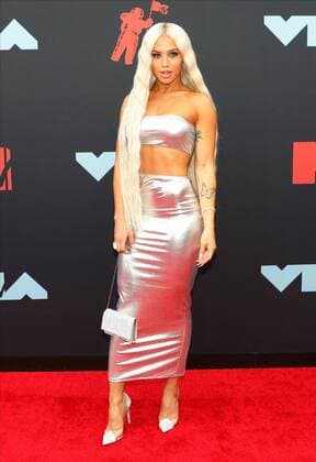 Tammi Hembrow arrives on the red carpet at the 36th annual MTV Video Music Awards at the Prudential Center in Newark, NJ on Monday, August 26, 2019.  NJP20190826152 JOHNxANGELILLO