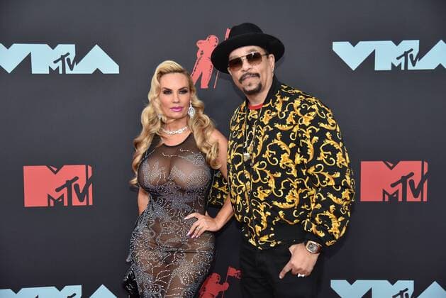 Ice-T, Coco Austin arrive on the red carpet at the 36th annual MTV Video Music Awards at the Prudential Center in Newark, NJ on Monday, August 26, 2019.  NJP20190826443 SERENAxXU-NING