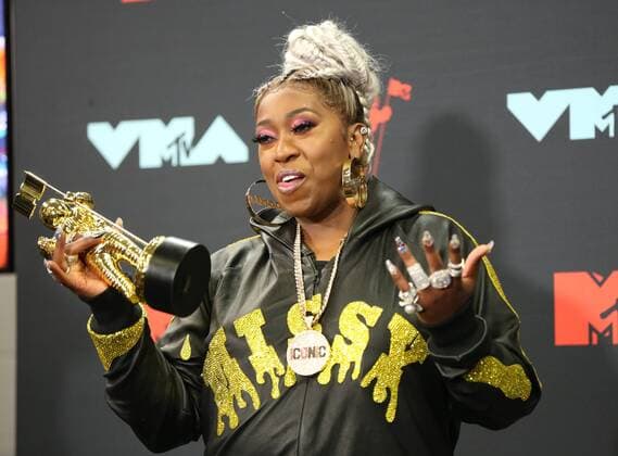 Missy Elliott poses for photos in the press room during the 36th annual MTV Video Music Awards at the Prudential Center in Newark, NJ on Monday, August 26, 2019.  NJP20190826315 MONIKAxGRAFF