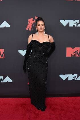 Rosalia arrives on the red carpet at the 36th annual MTV Video Music Awards at the Prudential Center in Newark, NJ on Monday, August 26, 2019.  NJP20190826479 SERENAxXU-NING
