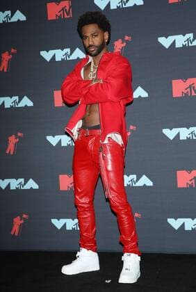 Big Sean poses for photos in the press room during the 36th annual MTV Video Music Awards at the Prudential Center in Newark, NJ on Monday, August 26, 2019.  NJP20190826322 MONIKAxGRAFF
