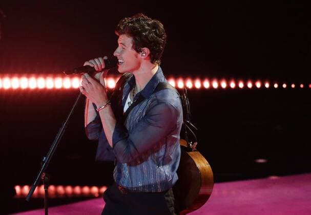 Shawn Mendes performs at the 36th annual MTV Video Music Awards at the Prudential Center in Newark, NJ on Monday, August 26, 2019.  NJP201908261041 JOHNxANGELILLO