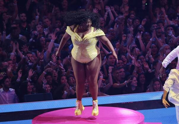 Lizzo performs at the 36th annual MTV Video Music Awards at the Prudential Center in Newark, NJ on Monday, August 26, 2019.  NJP201908261045 JOHNxANGELILLO