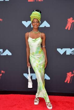 August 26, 2019, New York, New York, United States Ebonee Davis arriving at the 2019 MTV Video Music Awards at the Prudential Center on August 26, 2019 in Newark, New Jersey New York United States  - ZUMAny1_ 20190826_zaf_ny1_107 Copyright: xKristinxCallahanx