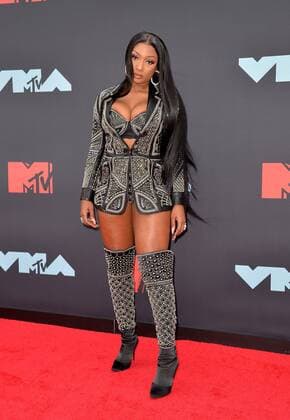 August 26, 2019, New York, New York, United States Megan Thee Stallion arriving at the 2019 MTV Video Music Awards at the Prudential Center on August 26, 2019 in Newark, New Jersey New York United States  - ZUMAny1_ 20190826_zaf_ny1_121 Copyright: xKristinxCallahanx