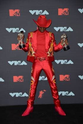 August 26, 2019, Newark, NJ, USA: August 26, 2019 Newark, NJ..Lil Nas X in the press room for MTV Video Music Awards at Prudential Center on August 26, 2019 in Newark, New Jersey. Newark USA  - ZUMAny1_ 20190826_zaf_ny1_273 Copyright: xKristinxCallahanx