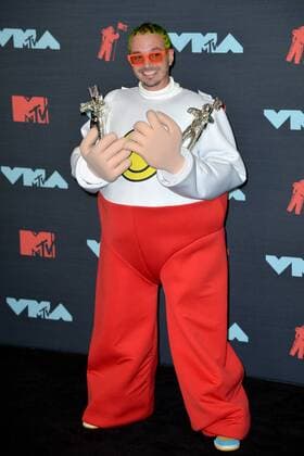 August 26, 2019, Newark, NJ, USA: August 26, 2019 Newark, NJ..J Balvin in the press room for MTV Video Music Awards at Prudential Center on August 26, 2019 in Newark, New Jersey. Newark USA  - ZUMAny1_ 20190826_zaf_ny1_277 Copyright: xKristinxCallahanx