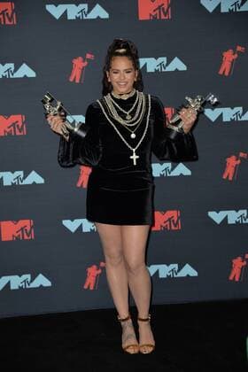 August 26, 2019, Newark, NJ, USA: August 26, 2019 Newark, NJ..Rosal™a in the press room for MTV Video Music Awards at Prudential Center on August 26, 2019 in Newark, New Jersey. Newark USA  - ZUMAny1_ 20190826_zaf_ny1_296 Copyright: xKristinxCallahanx