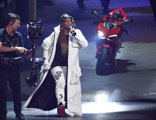 August 26, 2019, Newark, NJ, USA: NEWARK, NEW JERSEY - AUGUST 26: Queen Latifah performs during the 2019 MTV Video Music Awards at Prudential Center on August 26, 2019 in Newark, New Jersey. Photo: imageSPACE Newark USA - ZUMAs181 20190826_zea_s181_447 Copyright: xImagespacex
