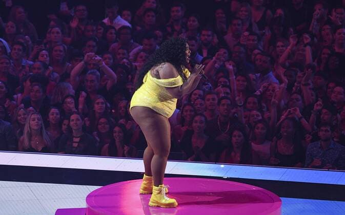 August 26, 2019, Newark, NJ, USA: NEWARK, NJ - AUG 26: Lizzo performs during the 2019 MTV Video Music Awards at Prudential Center on August 26, 2019 in Newark, New Jersey. Photo: imageSPACE Newark USA - ZUMAs181 20190826_zea_s181_345 Copyright: xImagespacex