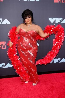 August 26, 2019, Newark, New Jersey, United States: Lizzo (Melissa Viviane Jefferson) attends the 2019 MTV Video Music Video Awards held at the Prudential Center in Newark, NJ Newark United States - ZUMAs197 20190826_zaa_s197_345 Copyright: xEfrenxLandaosx
