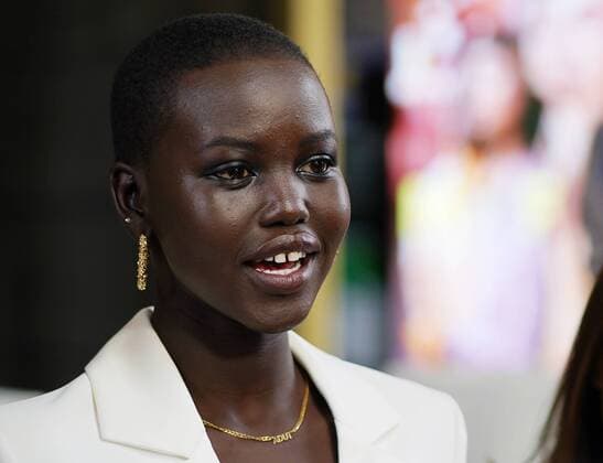 MELBOURNE FASHION WEEK PRESSER, Model Adut Akech speaks to the media during a Melbourne Fashion Week press conference in Melbourne, Wednesday, August 28, 2019. ( NO ARCHIVING, EDITORIAL USE ONLY, NO USE IN BOOKS WITHOUT CONSENT MELBOURNE VIC AUSTRALIA  Copyright: xALEXxMURRAYx 20190828001415320974