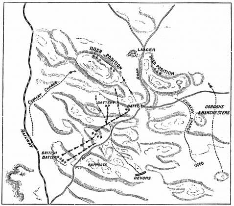Plan of the Battle of Elandslaagte. Boer War. Engraving Photos12.com - Ann Ronan Picture Library Copyright: xPhoto12 AnnxRonanxPicturexLibraryx ARP07102390006019