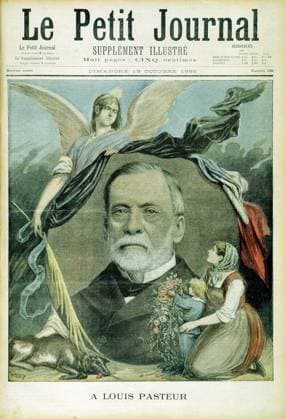 Louis Pasteur Louis Pasteur (1822-95) French chemist. Bacteriology. Hydrophobia. Inoculation by attenuated culture. Popular tribute from French Le Petit Journal , Paris, at the time of his death Copyright: xPhoto12 AnnxRonanxPicturexLibraryx ARP07103460000301
