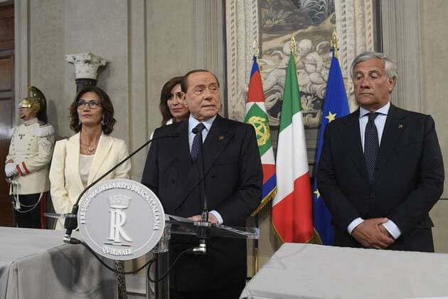 Mariangela Gelmini, Anna Maria Bernini, Silvio Berlusconi and Antonio Tajani during the consultations of the President of the Republic for the formation of the new government (Luigi Mistrulli Fotogramma, Rome - 2019-08-28) p.s. la foto e utilizzabile nel rispetto del contesto in cui e stata scattata, e senza intento diffamatorio del decoro delle persone rappresentate  Copyright: xLuigixMistrullix xFOTOGRAMMAx