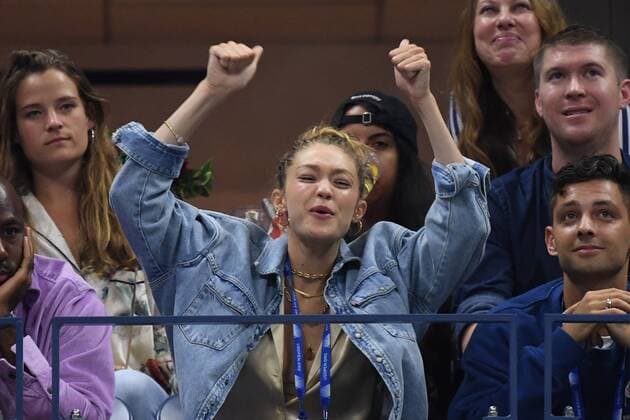 FLUSHING NY- AUGUST 28: Gigi Hadid is seen watching Serena Williams Vs Catherine McNally on Arthur Ashe Stadium at the USTA Billie Jean King National Tennis Center on August 28, 2019 in Flushing Queens. Copyright: xmpi04x