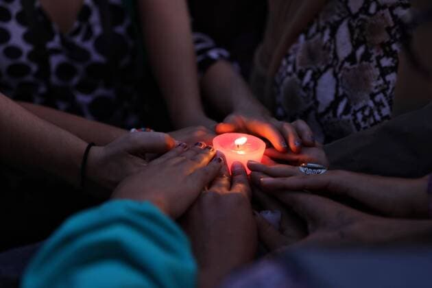 Women accompanied by healers, witches and shamans meet to do a coven in front of the Revolution monument in Mexico City, Mexico, 29 August 2019. The ceremony of coven want to be a space of collective healing during new moon to clean the past aggressions against women. Coven to heal the past aggressions against women in Mexico !ACHTUNG: NUR REDAKTIONELLE NUTZUNG!  Copyright: xSashenkaxGutierrezx AME1594 20190830-637027372220897042