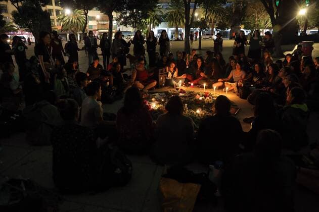 Women accompanied by healers, witches and shamans meet to do a coven in front of the Revolution monument in Mexico City, Mexico, 29 August 2019. The ceremony of coven want to be a space of collective healing during new moon to clean the past aggressions against women. Coven to heal the past aggressions against women in Mexico !ACHTUNG: NUR REDAKTIONELLE NUTZUNG!  Copyright: xSashenkaxGutierrezx AME1587 20190830-637027372237928620