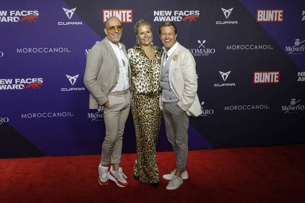 29 08 2019 Düsseldorf Guest at the Bunte New Faces Award in the old steelworks Thomas Rath, Anni Schwieger of Anni Carlsson and Sandro Rath attend the Bunte New Faces Award Music on August 29, 2019 in Dusseldorf, Germany Düsseldorf Altes Stahlwerk, Ronsdorfer Str Nordrhein Westfalen Germany