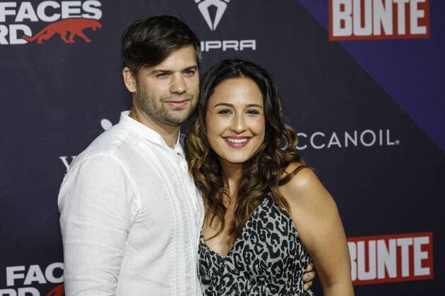 29 08 2019 Düsseldorf Guest at the Bunte New Faces Award in the old steel mill Nina Moghaddam and partner Dominik Düsseldorf Old steel mill, Ronsdorfer Str Nordrhein Westfalen Germany