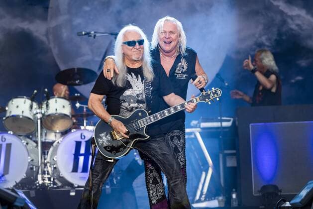 Entertainment Bilder des Tages 30.08.2019, Riverside - Festival, Uriah Heep, Bernie Shaw, Aarburg Aargau Schweiz *** 30 08 2019, Riverside Festival, Uriah Heep, Bernie Shaw, Aarburg Aargau Switzerland Copyright: xJustPictures.ch HPxRoosx