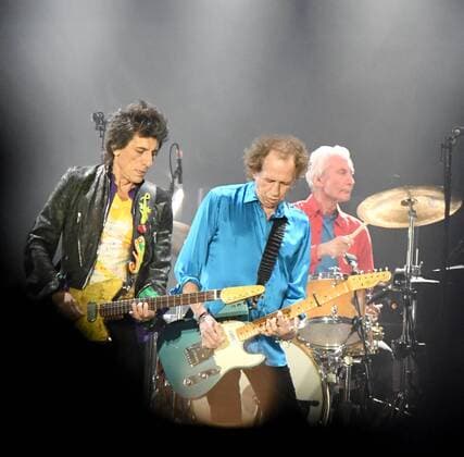 The Rolling Stones Konzert in Miami The Rolling Stones 2019 No Filter tour perform on stage with Ronnie Wood , Keith Richards and Charlie Watts at the Hard Rock Stadium in Miami Gardens, Florida on Friday, August 30, 2019. The concert was moved from Saturday to Friday in anticipation of the arriving Hurricane Dorian which could hit the area as a category 4 storm. Miami is the final stop for the Stones North American tour in 2019. Photo By Gary I Rothstein  MIA20190830121 GARYxIxROTHSTEIN