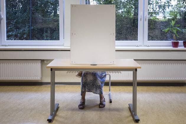An Elderly Woman, Voting for the State Parliament Election in Saxony in Dresden, 01 09 2019 Dresden Germany Copyright: xFlorianxGaertner photothek.netx