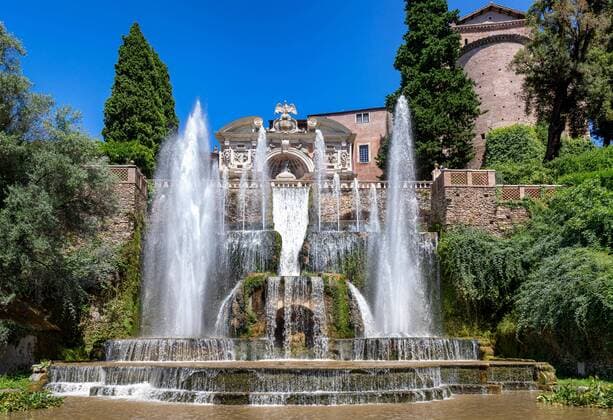  Der Neptunbrunnen und die Wasserorgel in den Gärten der Villa d Este, Tivoli, Latium, Italien, Europa *** The Neptune Fountain and the Water Organ in the Gardens of Villa d Este, Tivoli, Lazio, Italy, Europe Copyright: imageBROKER/KimxPetersen iblkip04971911.jpg