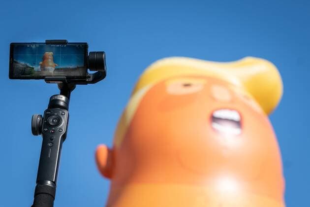 Bilder des Jahres 2019, News 09 September News Themen der Woche KW 36 Baby-Trump ballon pustes op paa Kongens Nytorv i Koebenhavn, mandag den 2. september 2019. Den amerikanske praesident aflyste et ellers planlagt statsbesoeg i Danmark, da han ikke kunne koebe Groenland.. , Copenhagen Denmark *** Baby Trump balloon inflated at Kongens Nytorv in Copenhagen, Monday, September 2, 2019 The US president canceled an otherwise scheduled state visit to Denmark when he was unable to buy Greenland, Copenhagen Denmark,  Copyright: Scanpix NielsxChristianxVilmannx COP104 spdk20190902-125451-L