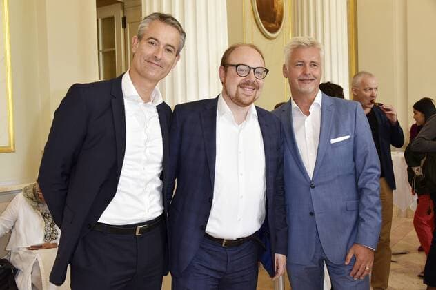 Michael Becker, Clemens Trautmann and Guido Evers at the press conference to announce the winners of Opus Klassik 2019 at the Konzerthaus Berlin Berlin, 02 09 2019 Foto:xT.xBieberx xFuturexImage