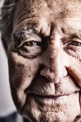 Portrait of senior man, close-up model released Symbolfoto  JATF01165