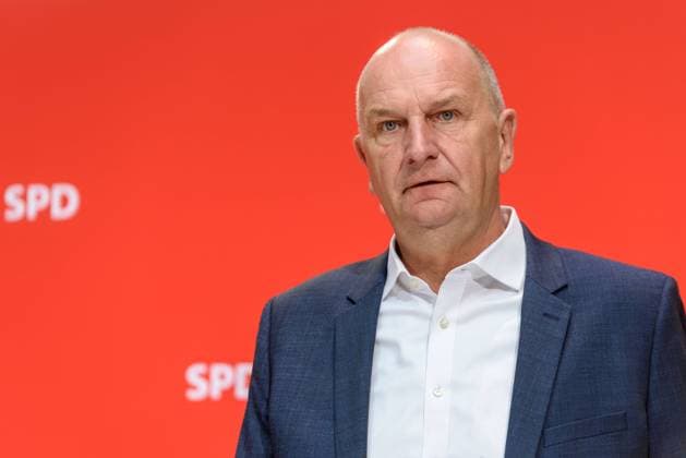 Ministerpräsident Dietmar Woidke (SPD) anlässlich einer Pressekonferenz der SPD-Spitzenkandidaten zu den Landtagswahlen in Brandenburg und Sachsen im Berliner Willy-Brandt-Haus snapshot-photography F.Boillot *** Prime Minister Dietmar Woidke SPD on the occasion of a press conference of the SPD top candidates for the state elections in Brandenburg and Saxony in the Berlin Willy Brandt House snapshot photography F Boillot