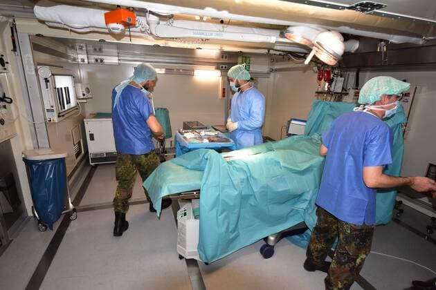 Insights into a mobile rescue centre of the German Armed Forces during the Open Day of the Medical Regiment 2 in Rennerod in the Westerwald Rennerod Rhineland Palatinate Germany