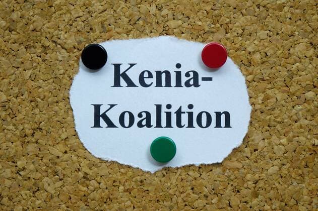 Kenya Coalition Kenya Coalition, 03 09 2019, Borkwalde, Brandenburg, A Kenya Coalition is a black red green coalition