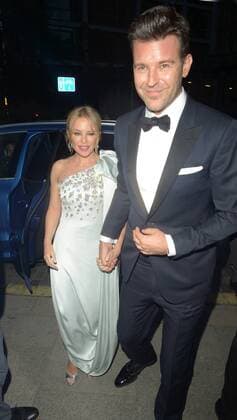 Kylie Minogue seen arriving with Paul Solomons at GQ Man Of The Year Awards 2019 held at The Tate Modern in Central London, UK. SEPTEMBER 3rd 2019  TMMx193206