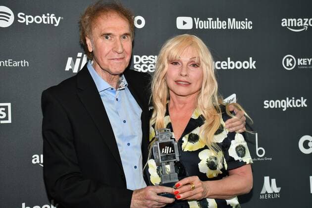 Debbie Harry and Ray Davies at AIM Independent Music Awards at the Roundhouse, Camden Town, London, UK. SEPTEMBER 3rd 2019  SLIx193209