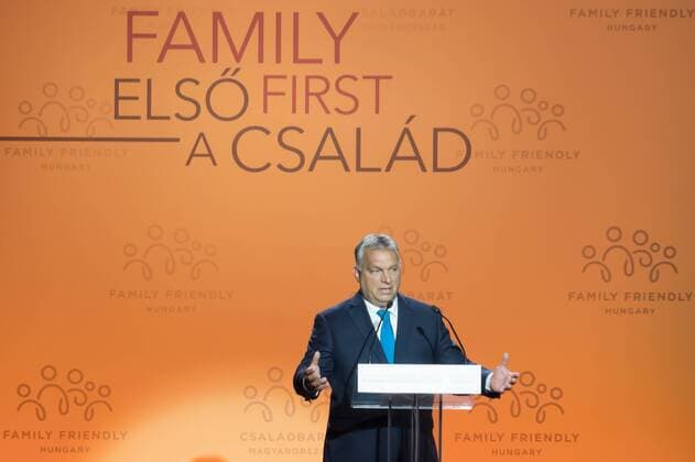 (190905) -- BUDAPEST, Sept. 5, 2019 -- Hungarian Prime Minister Viktor Orban delivers a speech at the Budapest Demographic Summit III in Budapest, Hungary, on Sept. 5, 2019. The importance of family and the need to solve demographic problems were emphasized by Central and Eastern European leaders at the Budapest Demographic Summit III here on Thursday. (Photo by Xinhua) HUNGARY-BUDAPEST-DEMOGRAPHIC SUMMIT AttilaxVolgyi 
