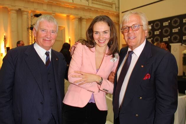 Montblanc Award 03.06.2009 (R-L) Dirigent Justus Frantz mit Frau Ksenia Dubrowskaja und Otto Georg Schily (SPD) im Hotel de Rome, in der Behrenstrasse, Berlin, bei der Verleihung des - Montblanc de la Culture Arts Patronage Award an LizMohn - 03.06.2009 - *** Montblanc Award 03 06 2009 R L Conductor Justus Frantz with Ksenia Dubrowskaja and Otto Georg Schily SPD at the Hotel de Rome, Behrenstrasse, Berlin, at the presentation of the Montblanc de la Culture Arts Patronage Award to LizMohn 03 06 2009