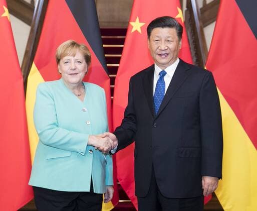 Bilder des Jahres 2019, News 09 September News Themen der Woche KW 36 News Bilder des Tages (190906) -- BEIJING, Sept. 6, 2019 -- Chinese President Xi Jinping meets with visiting German Chancellor Angela Merkel in Beijing, capital of China, Sept. 6, 2019. ) CHINA-BEIJING-XI JINPING-GERMANY-MERKEL-MEETING(CN) HuangxJingwen 