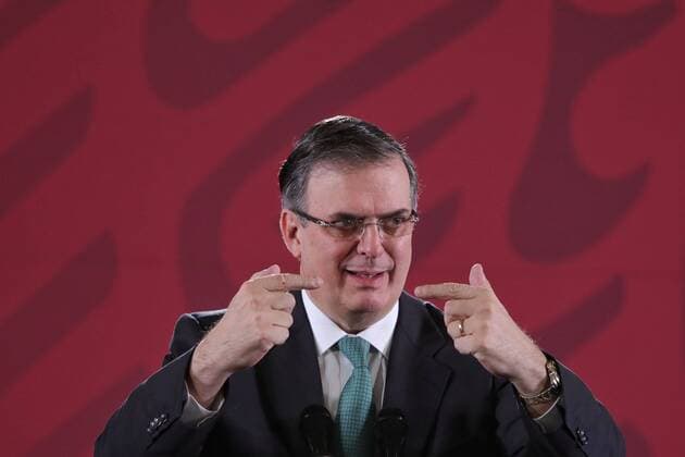 Mexican Foreign Affairs Secretary Marcelo Ebrard speaks during a press conference at the National Palace in Mexico City, Mexico, 6 September 2019. Mexico has reduced the migration flow to the United States by 56% since the agreement with the United States was signed in June thanks to a successful strategy, so it does not expect the imposition of tariffs by that country, Ebrard said. Marcelo Ebrad press conference !ACHTUNG: NUR REDAKTIONELLE NUTZUNG!  Copyright: xSashenkaxGutierrezx MEX2400 20190906-637033909822625738