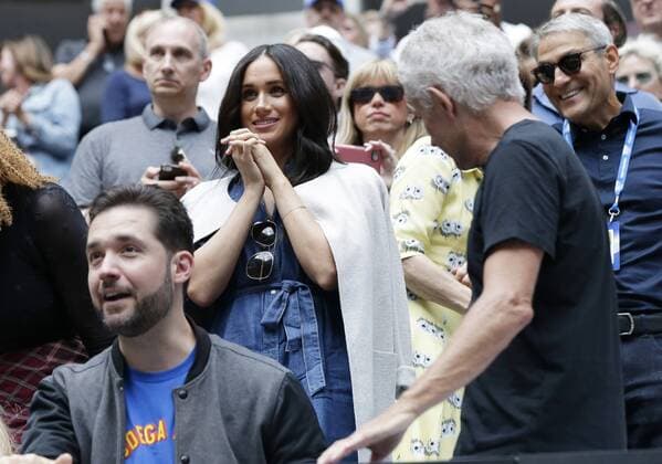 Entertainment Bilder des Tages Meghan, Duchess of Sussex reacts during introductions before Bianca Andreescu of Canada plays Serena Williams in the Women?s Final in Arthur Ashe Stadium at the 2019 US Open Tennis Championships at the USTA Billie Jean King National Tennis Center on Saturday, September 7, 2019 in New York City.  NYP20190907101 JOHNxANGELILLO