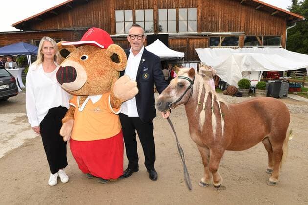 Michael Roll with wife Claudia 25 Tabaluga Golf Cup Charity Golf Evening Gala Stable Greinwaldhof Tutzing 07 September 2019