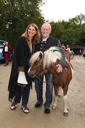 Sepp Schauer with his wife Corinna 25 Tabaluga Golf Cup Charity Golf Evening Gala Stable Greinwaldhof Tutzing 07 September 2019