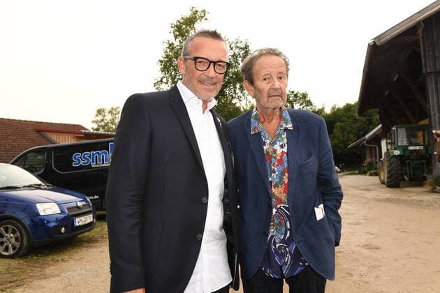 Michael Roll with father Gernot Roll 25 Tabaluga Golf Cup Charity Golf Evening Gala Stable Greinwaldhof Tutzing 07 September 2019