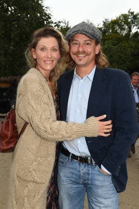 Florian Fischer with girlfriend 25 Tabaluga Golf Cup charity golf evening gala stable Greinwaldhof Tutzing 07 September 2019