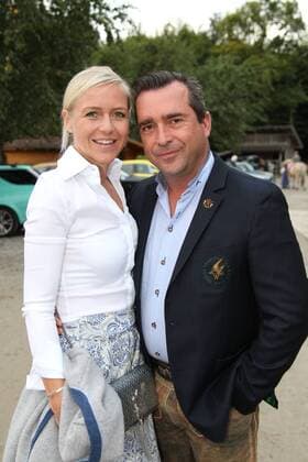 Falk Raudies with his wife Andrea, Tabaluga Golf Cup 2019 Gala evening at the riding stable in Tutzing on 07 09 2019