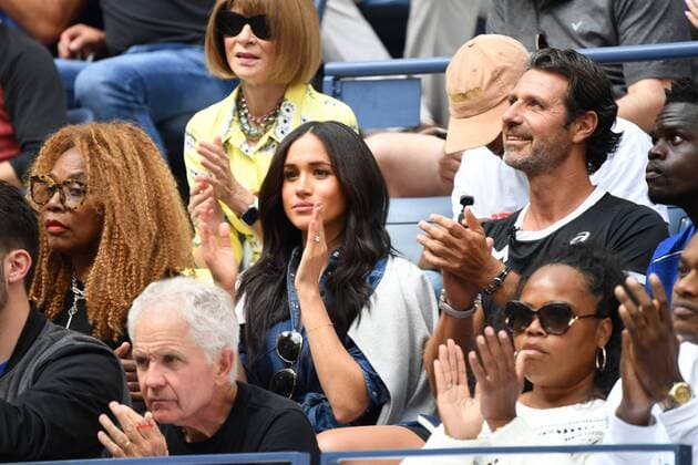 Herzogin Meghan als Zuschauer bei den Tennis US Open in New York FLUSHING NY- SEPTEMBER 07: Meghan, Duchess of Sussex is seen watching Serena Williams Vs Bianca Andreescu during the women s finals on Arthur Ashe Stadium at the USTA Billie Jean King National Tennis Center on September 7, 2019 in Flushing Queens Copyright: xmpi04x xMediaPunchx