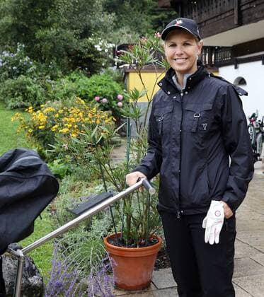 25 Tabaluga Golf Tournament in favour of the Mcihael Roll Tabaluga Foundation former tennis player Anke Huber goes to golf, Tutzing Germany Golfclub Tutzing